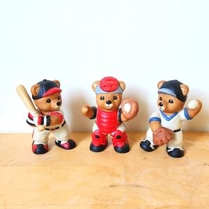 Vintage Home Interiors Baseball Bears